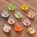 Pendentifs breloques canard en résine colorée accessoires de fabrication de bijoux bricolage - Canard de Dessin Animé (26E17)