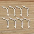 Silver clock hand charms alloy DIY jewelry pendants retro punk style craft accessories 8pcs - No. 14 Clock / 10x27mm