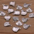 DIY κράμα κοχύλι γούρια μεταλλικά μενταγιόν για χειροποίητα κοσμήματα βραχιόλια αξεσουάρ - 1 Τεμάχιο (13x15mm)