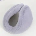 Winter warm plush earmuffs for men, soft fleece cold-proof ear cover for outdoor cycling sports - Gray