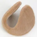 Winter thickened warm plush earmuffs for men, soft cozy foldable windproof ear warmers khaki. - Khaki