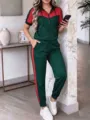 Dark Green and Red