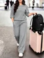 3XL / Top And Bottom / Gray