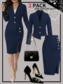 XS / Top And Bottom / Navy Blue