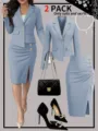 XS / Top And Bottom / Light Blue