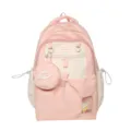 Süßes rosa Mini Rucksack Set für Mädchen, stilvoller süßer Schulranzen mit runder Tasche. - Rucksack (Ohne Anhänger) / Rosa