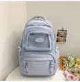 Hellblauer Schulrucksack transparente Ita Bag süßer lässiger Tagesrucksack für Schüler - Rucksack / Ohne Abzeichen und Anhänger / Blau