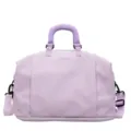 Grand sac de voyage imperméable violet clair, sac de sport et de week-end léger pour femmes. - Violet
