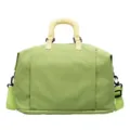 Sac de voyage vert avec poignées jaunes grande capacité imperméable week-end variante - Vert