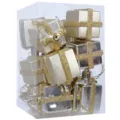 Silver Christmas Gift Box Ornaments Set, 5cm Hanging Pendants for Holiday Tree Decor - 5cm 12pcs / Gold 2
