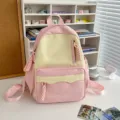 Niedlicher japanischer INS-Rucksack rosa gelb große Kapazität Schulranzen für Mädchen reisen - Kleine Größe (Ohne Anhänger) / Rosa