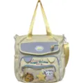 Farbblock Ita-Rucksack süßer Stil Schüler Rucksack mit klarem Fenster und süßen Anime Abzeichen. - Studientasche / Gelb (Kein Anhänger/Abzeichen)