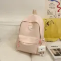 Rosa Freizeit Rucksack grosse Kapazitaet Schultertasche fuer Studenten modischer Alltagsrucksack - L / Nur Tasche (Kein Anhänger) / Rosa