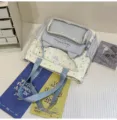 Japanischer stil süßer ita rucksack für damen studenten klare fenster blaue sterne tasche - Nur Tragetasche (Ohne Anhänger) / Blau
