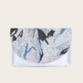 Damen Pailletten Abendtasche elegante Kuvert Handtasche Schultertasche Party Clutch - Silber