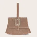 Glänzende Strass Abendhandtasche mit Kristall Schnalle für Damen elegante Party Umhängetasche - Gold