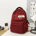 Sac a dos de loisirs rouge grande capacite cartable stylique pour etudiants quotidien. - Rouge (Sans Pendentif)