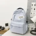 Sac a dos de loisirs bleu clair grande capacite sac d'ecole elegant pour etudiants - Bleu (Sans Pendentif)