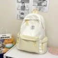 Süßer Rucksack mit Sternen Muster, kawaii Schulranzen für Mädchen im frischen Sommer Stil - Ohne Anhänger / Gelb