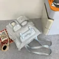 Niedlicher Studenten Rucksack große Kapazität Freizeit Schultertasche für die Schule. - Schultertasche (Ohne Anhänger) / Blau