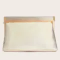 Metallische goldene Abendtasche, elegante Party Handtasche für Damen, stilvolles Accessoire. - 27cmx4cmx17cm / Gold