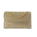 Glänzende Strass Abendtasche für Damen, elegante goldene Kette Umhängetasche, Party Tasche. - 20x12.5x5cm / Gold