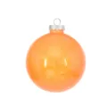 Bola de Navidad de PET naranja Brillante Decoración Colgante Interior Exterior - 15cm / Naranja