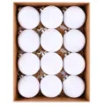 Set de 12 bolas de Navidad de terciopelo blanco adornos colgantes para árbol de Navidad. - 6cm / Juego de 12 / Blanco