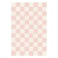 Papel pintado adhesivo de cuadros rosa y blanco para dormitorio de niña, decoración PVC. - 44cm*300cm / Cuadros Rosa Blanco (CT26Y70153M_B)