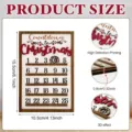 Weihnachten Holzkalender 3D Hängeschild Tischdekoration Adventskalender Deko Ornament - Spezifikation 3 (Y26Y90553_Q: 15.5X10.5CM)