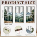 Wooden wall art landscape panels minimalist hanging decor for living room home interior 3pcs - Landscape Watercolor Style (Y24Y50996_Q) / Tri-Panel Set
