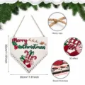 Weihnachten Holz Countdown Hängeschild Feiertag Wanddekoration Ornament Kalender 30x30cm Neu - Spezifikation 4 (Y26Y90555_Q: 30X30CM)