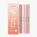 Pastel double headed highlighter pen set with 4 cute aesthetic colors for journaling and note taking. - Rose Pink / 4Pcs Set