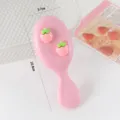 Rosa carina spazzola per capelli con cuscino d'aria alla fragola per ragazze cura quotidiana - Pettine a Cuscino d'Aria Rosa Antico