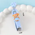Simpatico tagliaunghie da cartone animato con orsetto pigiama e ciondolo zampa, mini. - Orso a Corpo Intero (Ciondolo Zampa Blu) / Stile Corpo Intero (9.6CM) / Blu