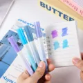 Gradient highlighter pen set cute aesthetic pastel markers for school student note taking planners - Taro Puff (4 Pieces/Pack)