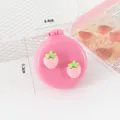 Cute strawberry folding hair brush, pink mini air cushion massage comb for daily use. - Rose Pink Folding Comb