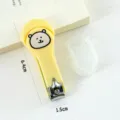 Mignon coupe-ongles ours dessin animé pliant portable outil de manucure professionnel - Style d'Ours A / Jaune