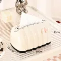 Modern wavy tissue box with cute pink bow, sleek desktop napkin holder for living room coffee table. - Shell Style - Creamy Apricot (1 Pack)