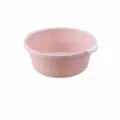 Pink plastic wash basin for kids, household thick round laundry basin with handles. - Small Nordic Pink (Suitable for Kids)
