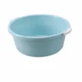 Household plastic washbasin in light blue with white handles, durable daily face washing basin. - Medium Nordic Blue (Suitable for Face Washing)