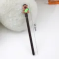 Cute cartoon capybara gel pen for students and office writing black ink smooth stationery. - Lime Capybara / 0.5mm