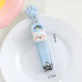 Süßer faltbarer Cartoon Nagelknipser mit Pfoten Anhänger und tragbarem Design für Alltag - Weiße Hund