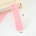 Pink portable plastic hair comb mini fine tooth travel hairbrush compact daily styling tool - Bulk Packaging / Pink