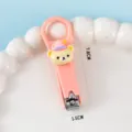 Rosa süßer Cartoon Bär Nagelknipser, tragbarer kleiner Fingernagel Schneider für Damen. - Halbkörper Bär (Rosa Großer Ring)