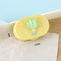 INS schattige cartoon popsicle contactlensdoosje, gele stippen draagbare dubbele verzorgingsdoos - Cactus Ijslolly