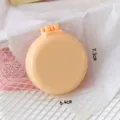Tragbare mini klappbare haarbürste macaron runde luftkissen massage bürste für tägliches styling - Beige