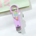Summer cartoon popsicle nail clipper portable cute girlish heart fingernail cutter grooming tool - Rainbow Popsicle