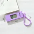 Purple Mini Electronic Clock Student Exam Reminder Digital Watch Keychain Variant Design - Purple