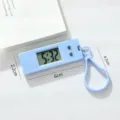 Minimalist trapezoid student electronic clock desktop silent small timer with lanyard for exam - Blue